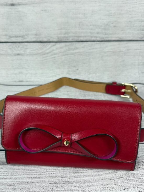 kate spade Handbags - Kate Spade New York Red Bow Belt Bag Waist Pack Crossbody Purse S/M 7x4